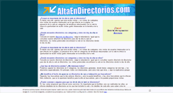 Desktop Screenshot of altaendirectorios.com